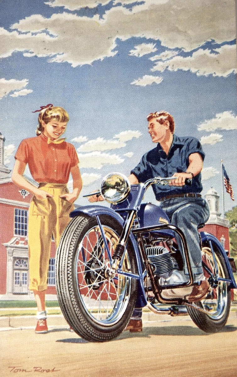 1953 - Harley-Davidson model K - izquierda