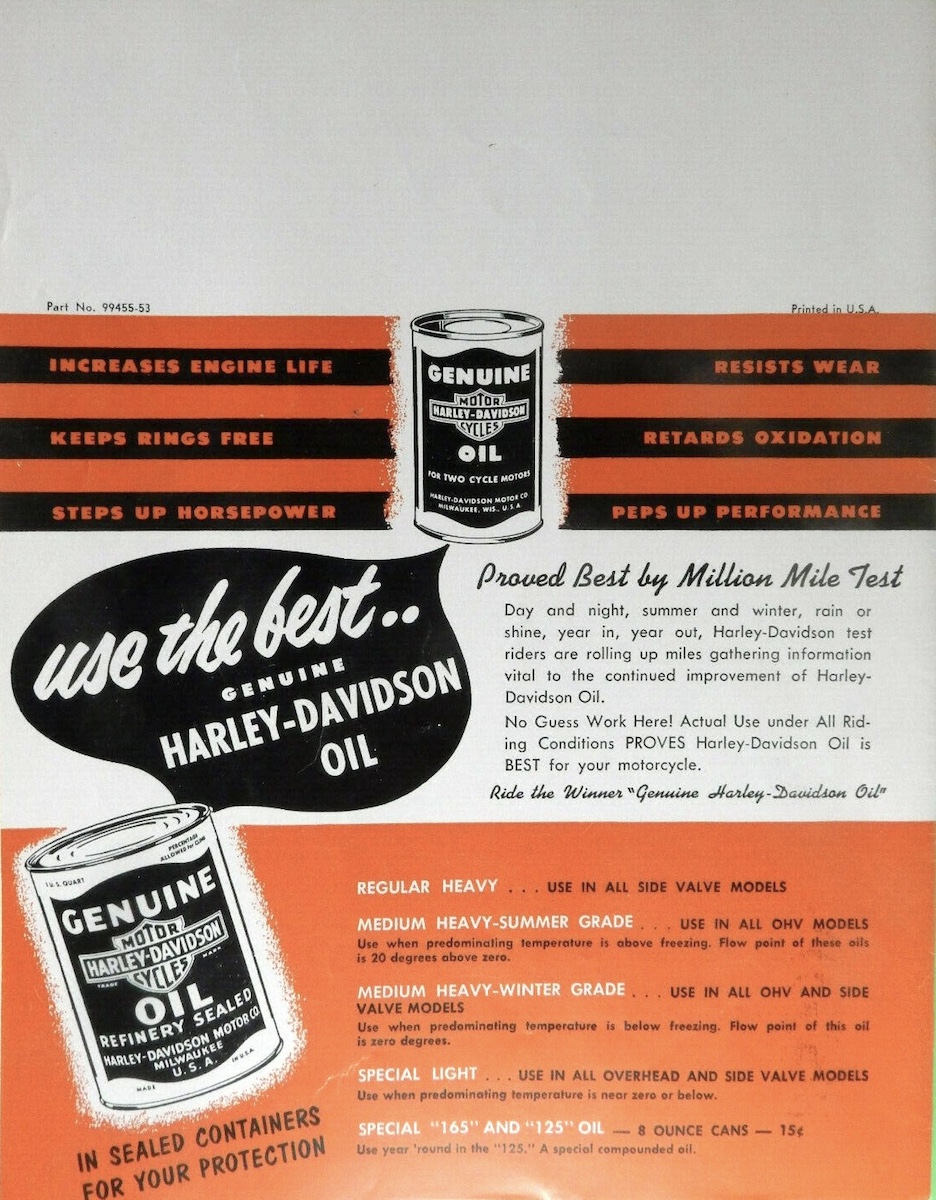 1953 - Harley-Davidson accesorios