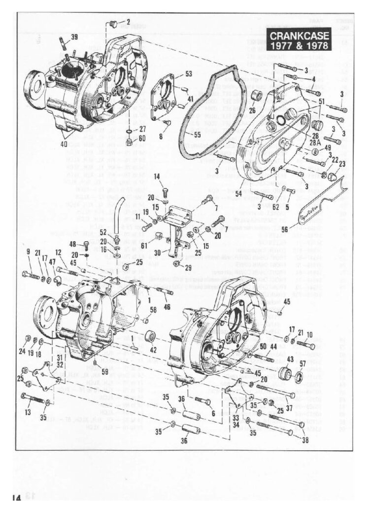 1954-1978 - Harley-Davidson Sportster XLH XLCH-1000 Parts Catalog