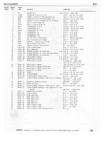 1954-1978 - Harley-Davidson Sportster XLH XLCH-1000 Parts Catalog