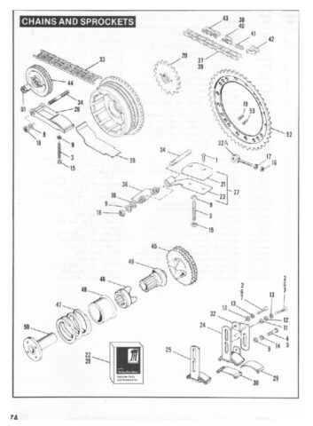 1954-1978 - Harley-Davidson Sportster XLH XLCH-1000 Parts Catalog