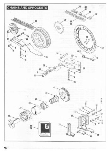 1954-1978 - Harley-Davidson Sportster XLH XLCH-1000 Parts Catalog