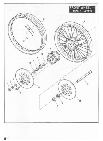 1954-1978 - Harley-Davidson Sportster XLH XLCH-1000 Parts Catalog