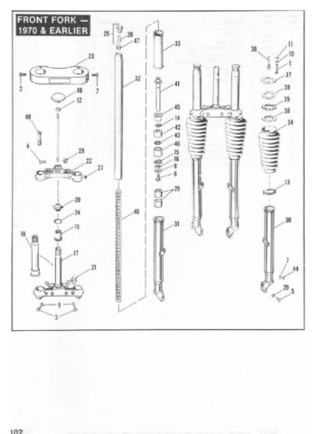 1954-1978 - Harley-Davidson Sportster XLH XLCH-1000 Parts Catalog