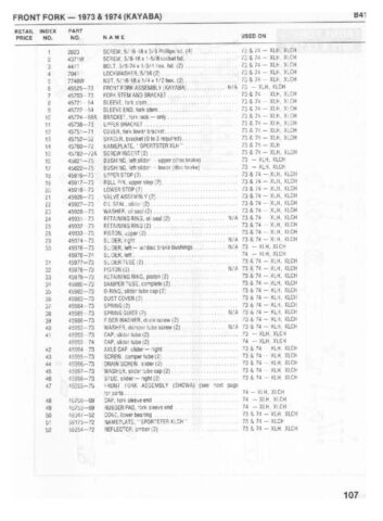 1954-1978 - Harley-Davidson Sportster XLH XLCH-1000 Parts Catalog