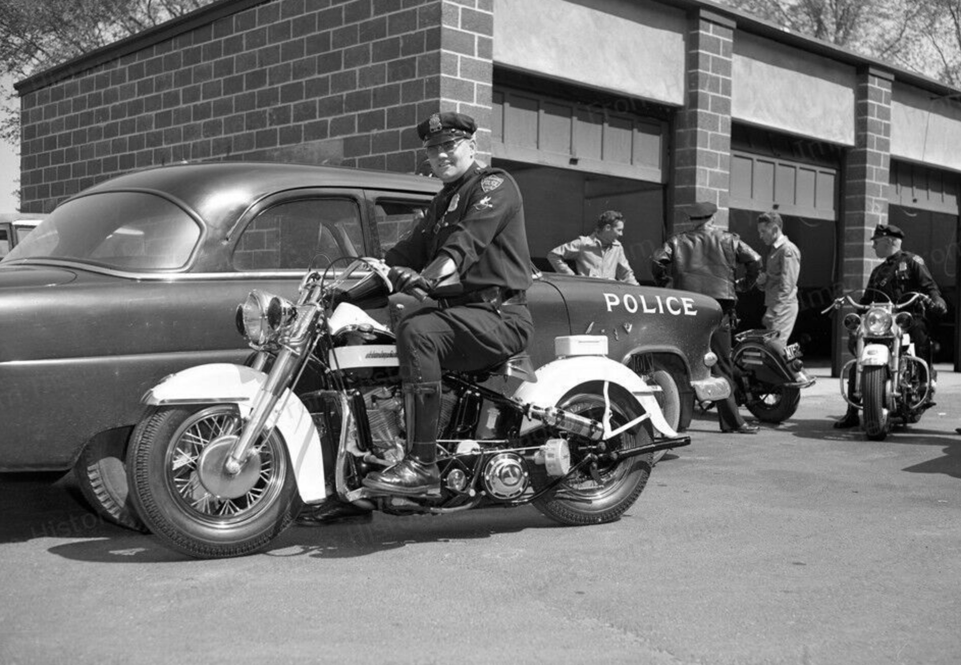 1954 - Harley-Davidson foto de epoca