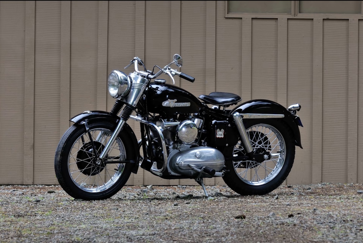 1955 - Harley-Davidson model KHK - Izquierda