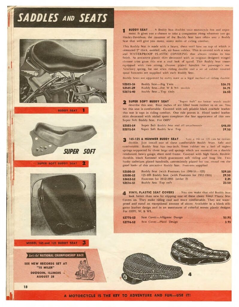 1955 - Harley-Davidson Accesorios