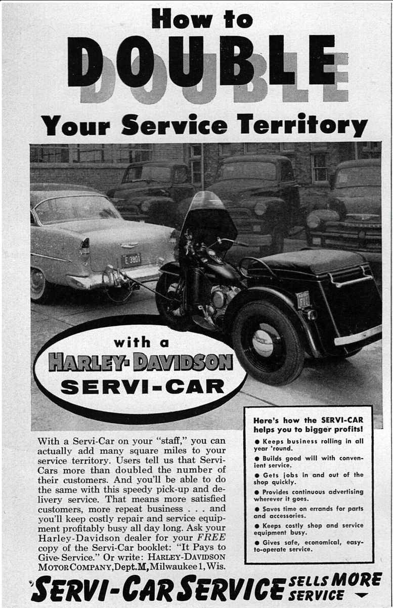 1955 - Harley-Davidson anuncio