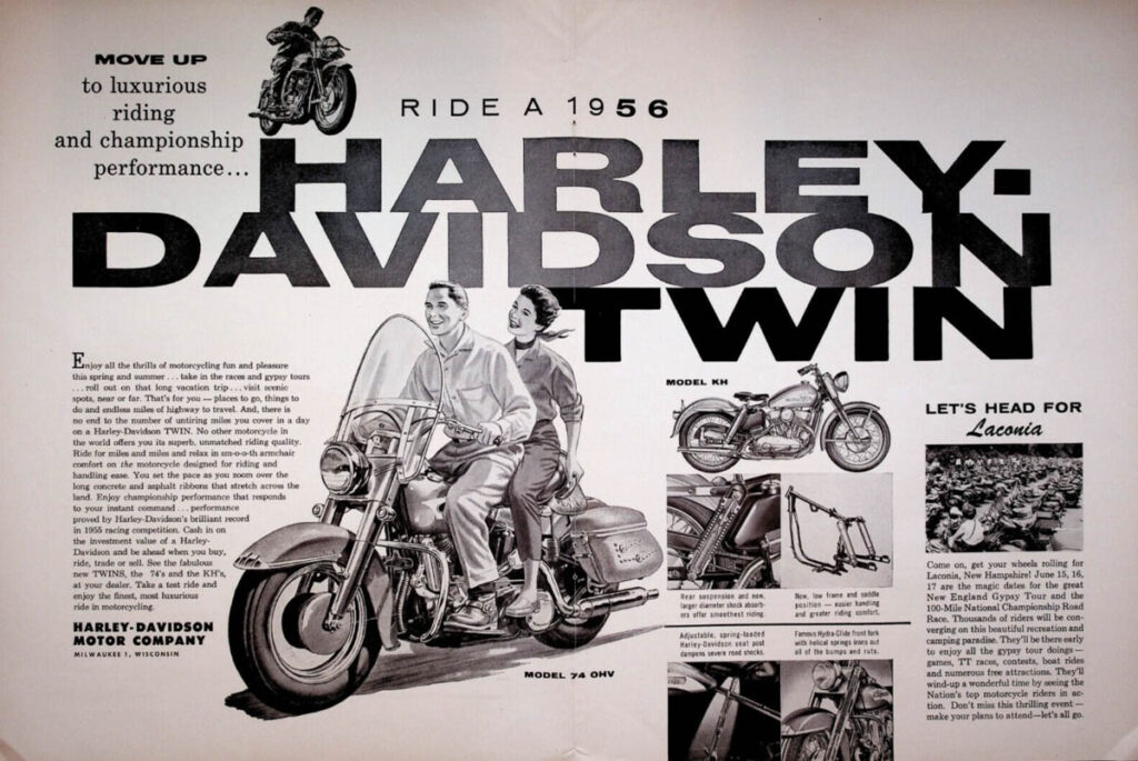 1956 - Harley-Davidson anuncio