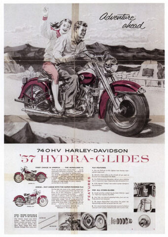 1957 - Harley-Davidson anuncio