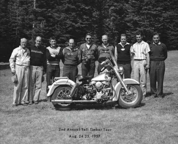 1957 - Harley-Davidson foto de epoca