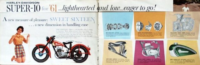 1961 - Harley-Davidson Super-10 folleto 1961 - Harley-Davidson Super-10 folleto
