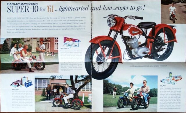 1961 - Harley-Davidson Super-10 folleto 1961 - Harley-Davidson Super-10 folleto