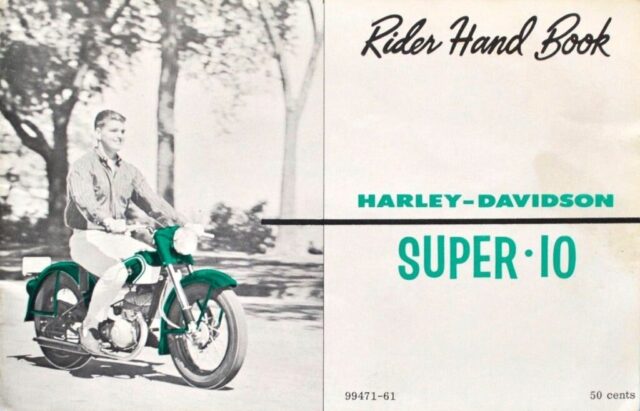 1961 - Harley-Davidson Super-10 folleto 1961 - Harley-Davidson Super-10 folleto