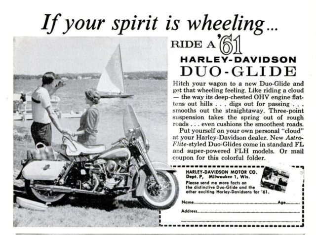 1961 - Harley-Davidson anuncio 1961 - Harley-Davidson anuncio
