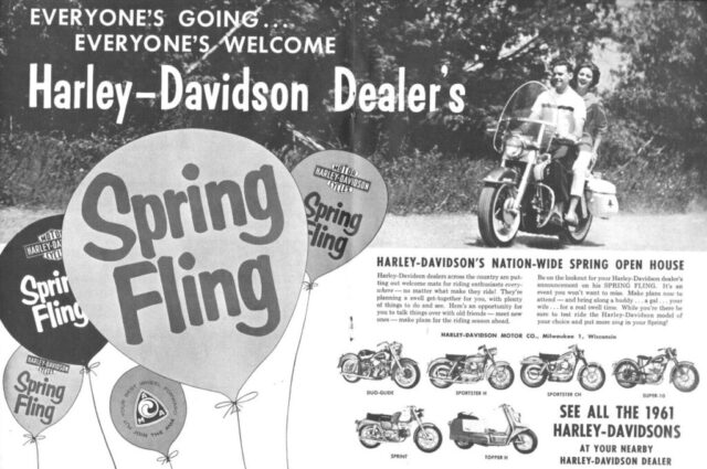 1961 - Harley-Davidson anuncio 1961 - Harley-Davidson anuncio