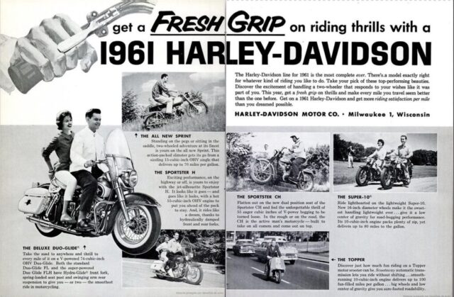 1961 - Harley-Davidson anuncio 1961 - Harley-Davidson anuncio