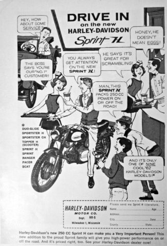 1962 - Harley-Davidson anuncio