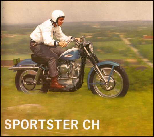 1962 - Harley-Davidson Folleto de ventas rojo