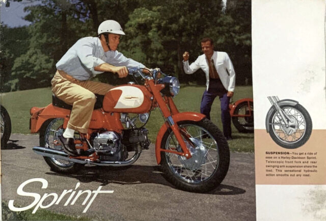 1962 - Harley-Davidson Folleto de ventas rojo