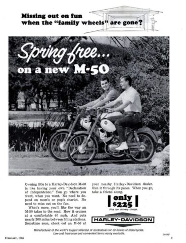 1965 - Harley-Davidson Anuncios modelos 1965 - Harley-Davidson Anuncios modelos