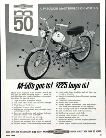 1965 - Harley-Davidson Anuncios modelos 1965 - Harley-Davidson Anuncios modelos