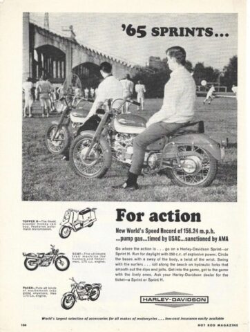 1965 - Harley-Davidson Anuncios modelos 1965 - Harley-Davidson Anuncios modelos