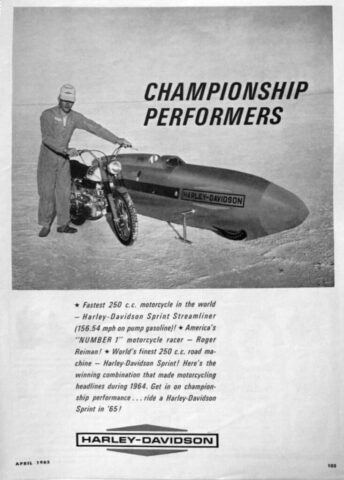 1965 - Harley-Davidson Anuncios modelos 1965 - Harley-Davidson Anuncios modelos