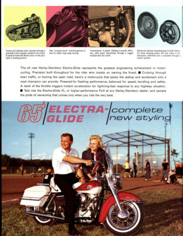 1965 - Harley-Davidson Electra-Glide folleto 1965 - Harley-Davidson Electra-Glide folleto