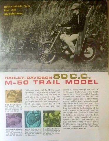 1965 - Harley-Davidson Folleto de ventas 1965 - Harley-Davidson Folleto de ventas