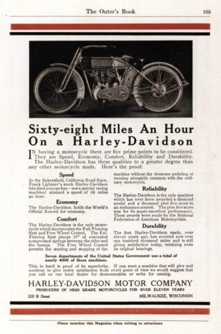 1913 - Harley-Davidson Anuncios