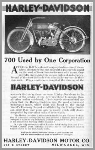 1913 - Harley-Davidson Anuncios