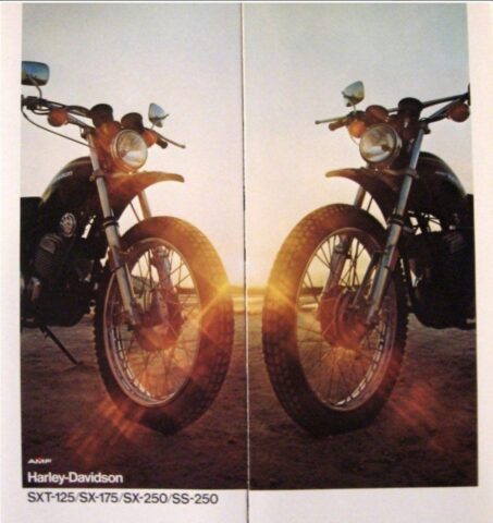 1975 - Harley-Davidson Anuncios modelos