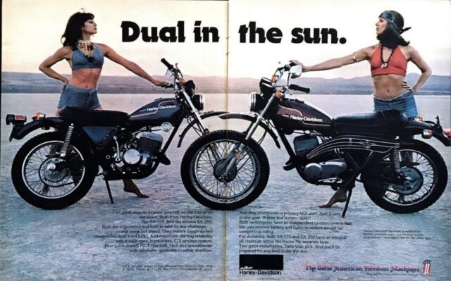 1975 - Harley-Davidson Anuncios modelos