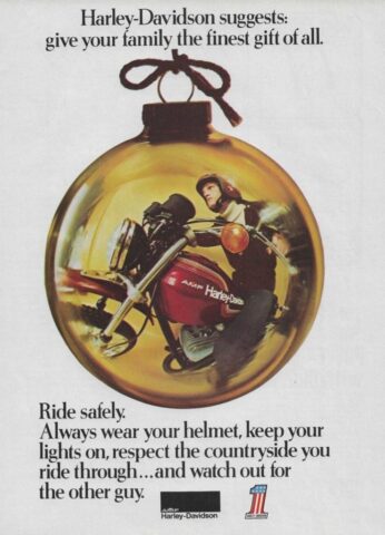 1975 - Harley-Davidson Anuncios modelos