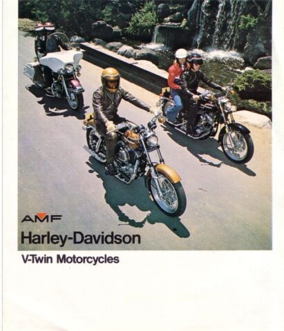 1975 - Harley-Davidson Folleto de ventas