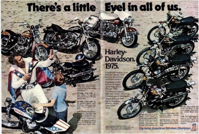 1975 - Harley-Davidson Folleto de ventas