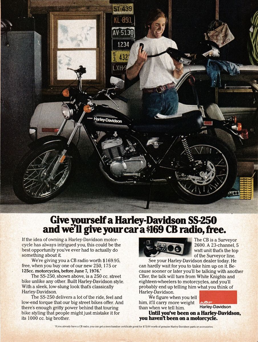 1976 - Harley-Davidson SS-250 1976 - Harley-Davidson SS-250