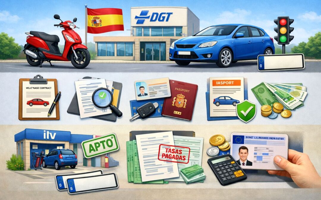 Cómo matricular una moto o coche en España: pasos y documentación
